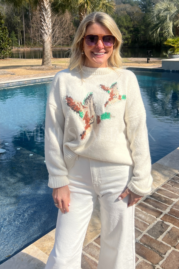 Mallard sweater, cream