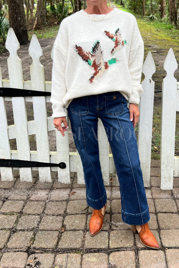 Mallard sweater, cream