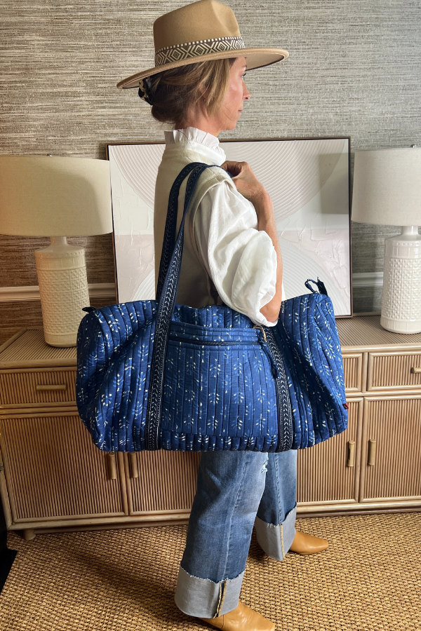 Marabell quilted bag, blue