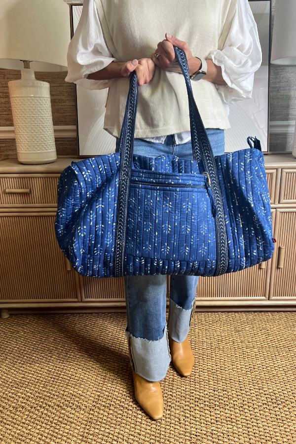 Marabell quilted bag, blue