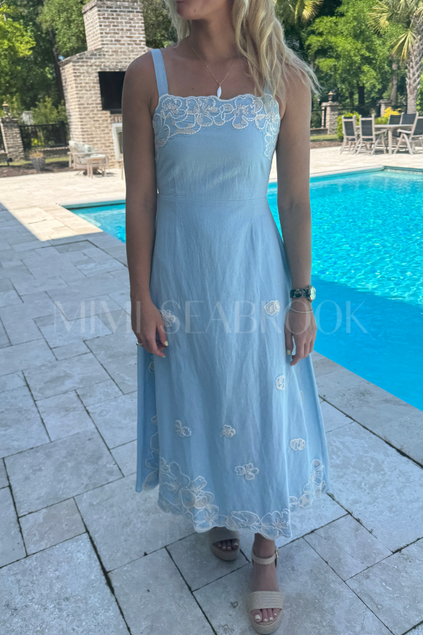 Marceline Midi Dress, Glacier Lake by Cleobella