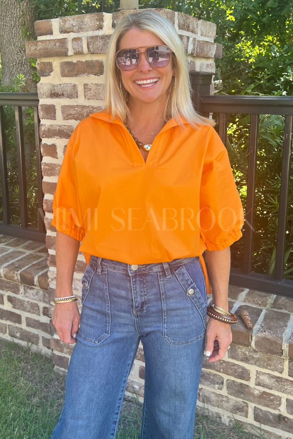 Margo top, orange