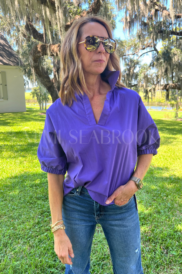 Margo top, purple