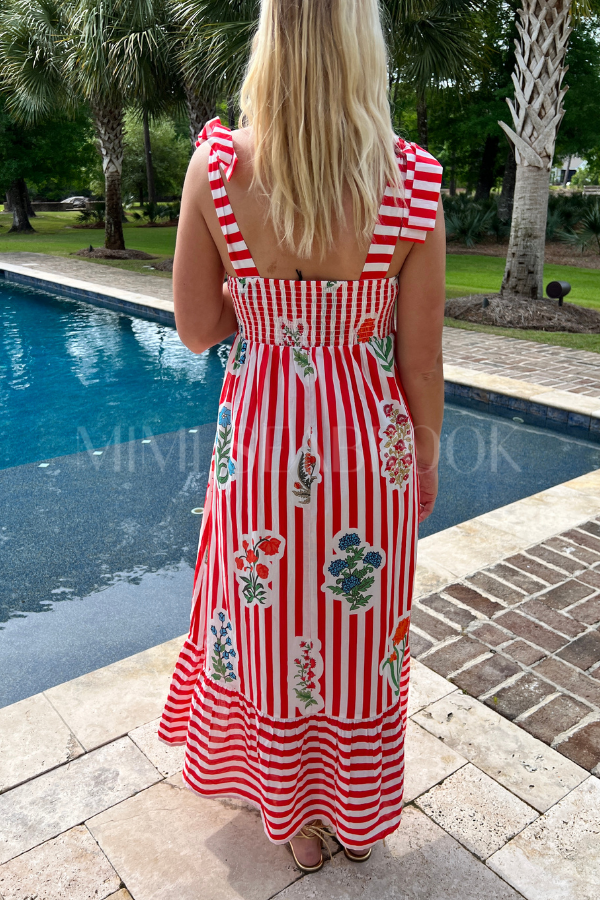 Marianne dress, red