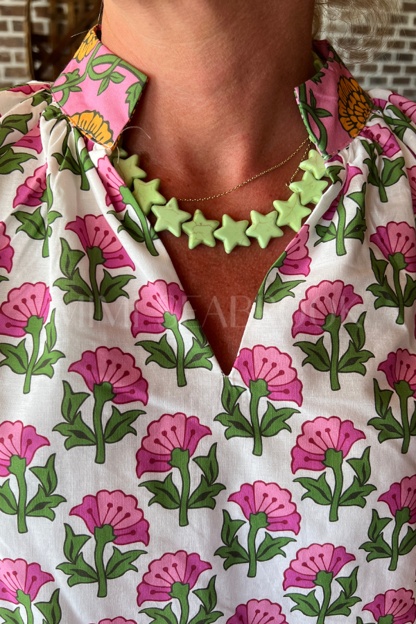Marine Sea Star Necklace, green