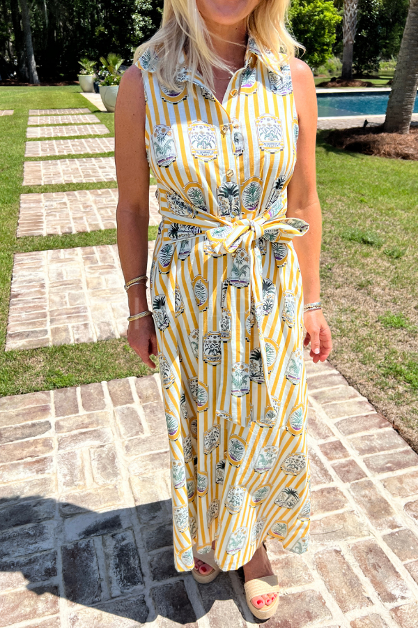 Mary Ellen dress, gold