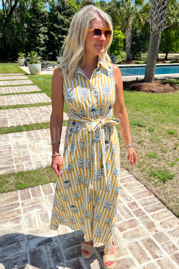 Mary Ellen dress, gold