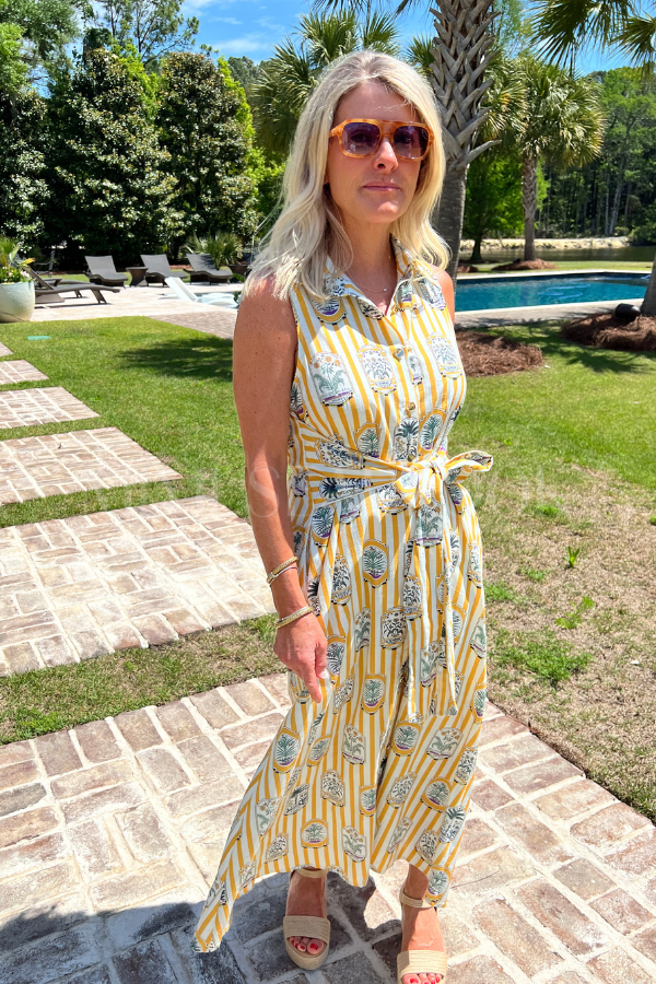 Mary Ellen dress, gold