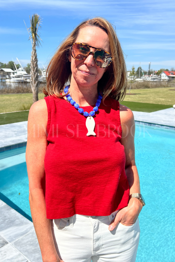 Mavis top, red