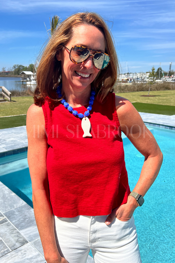 Mavis top, red