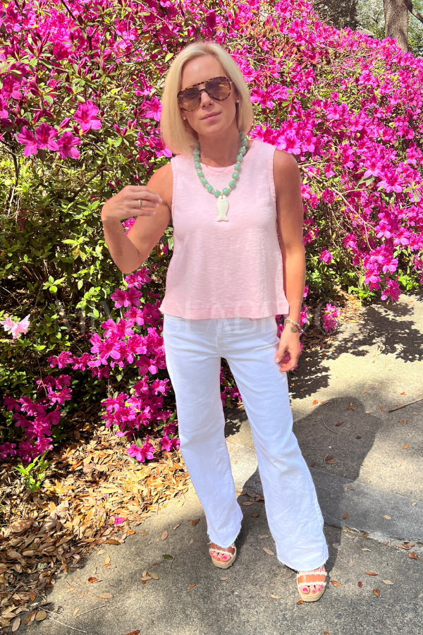Mavis top, soft pink