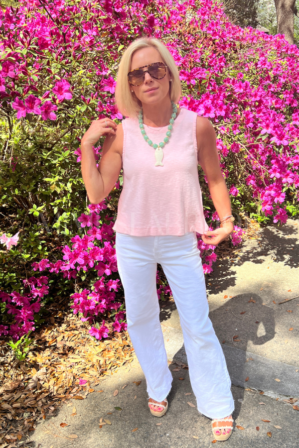 Mavis top, soft pink