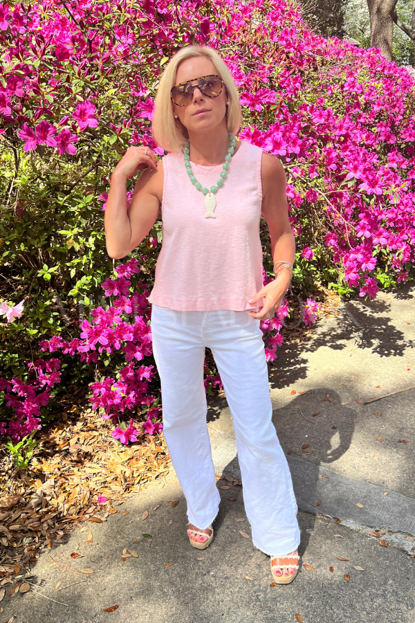 Mavis top, soft pink