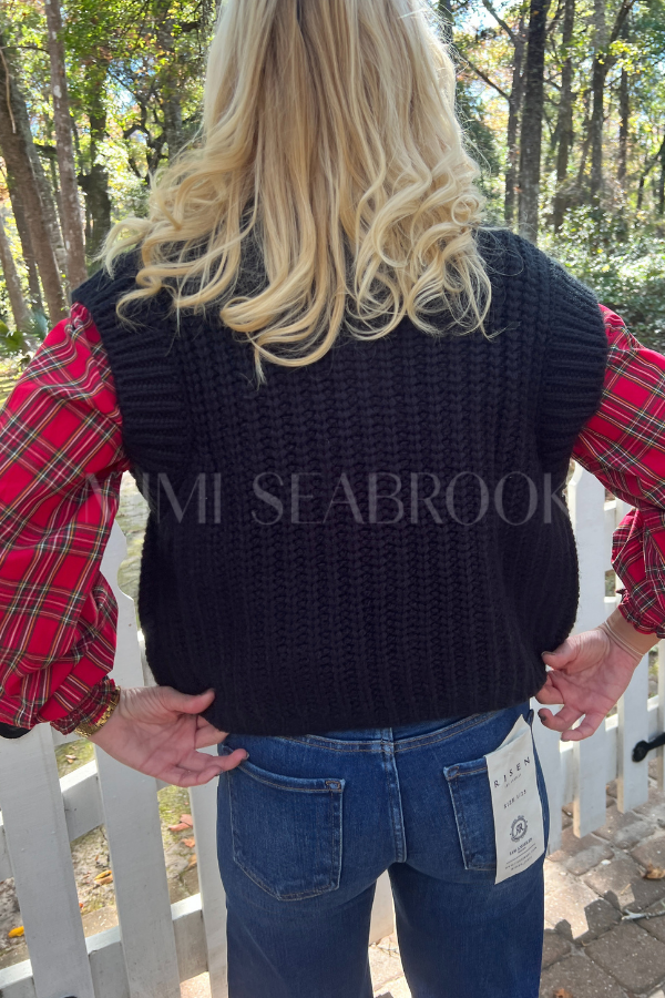 Maxine sweater vest, black
