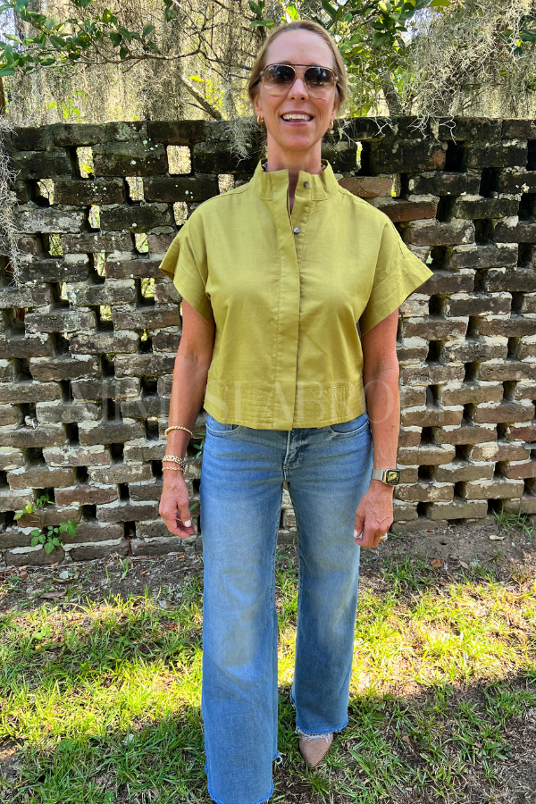 McDowell top, chartreuse