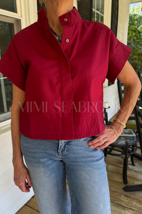 McDowell top, merlot