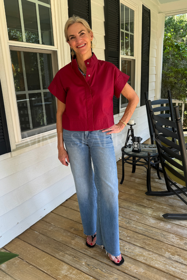 McDowell top, merlot