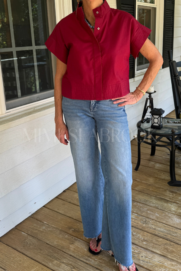 McDowell top, merlot