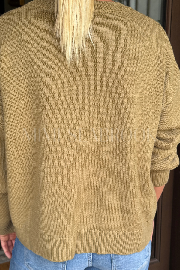 Mellania fish sweater, olive