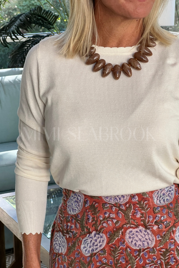 Memphis sweater, ivory