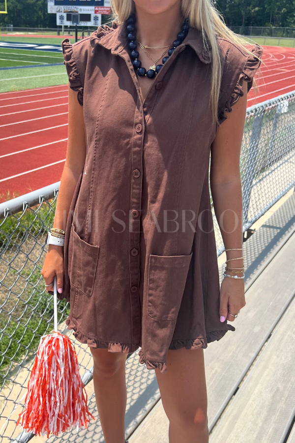 Merrick dress, brown