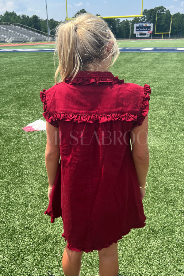 Merrick dress, burgundy
