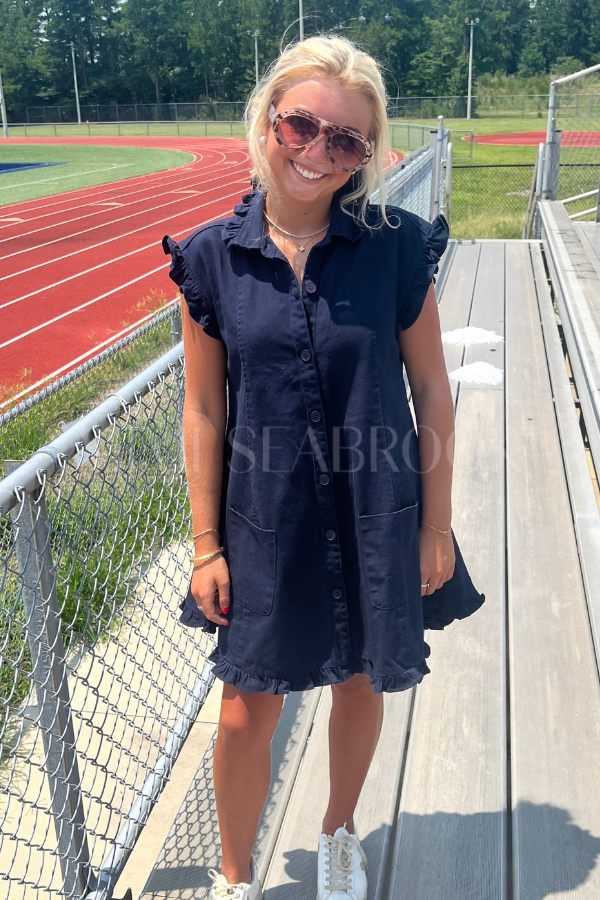 Merrick dress, navy