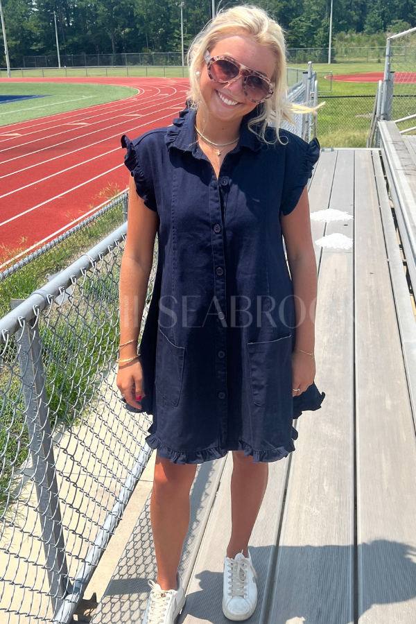 Merrick dress, navy