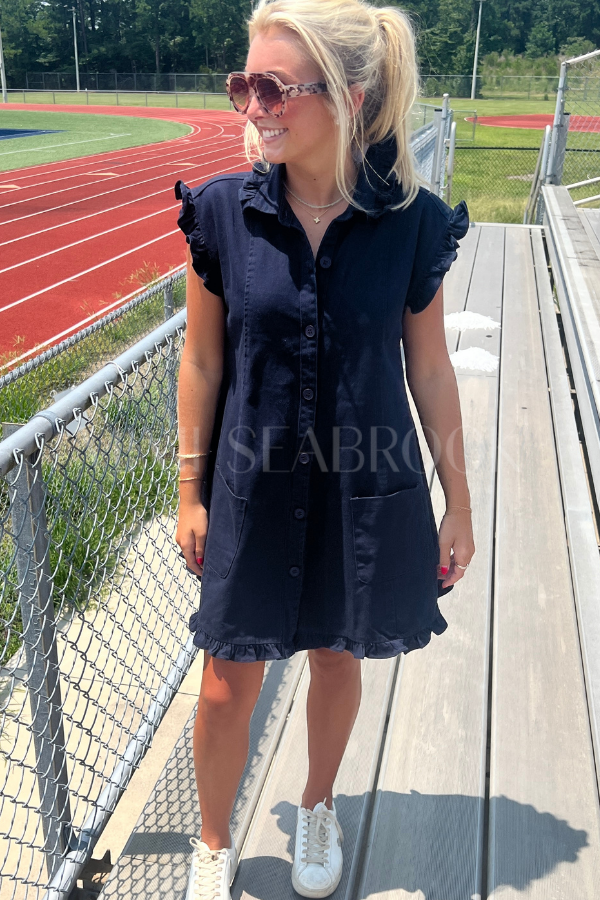 Merrick dress, navy