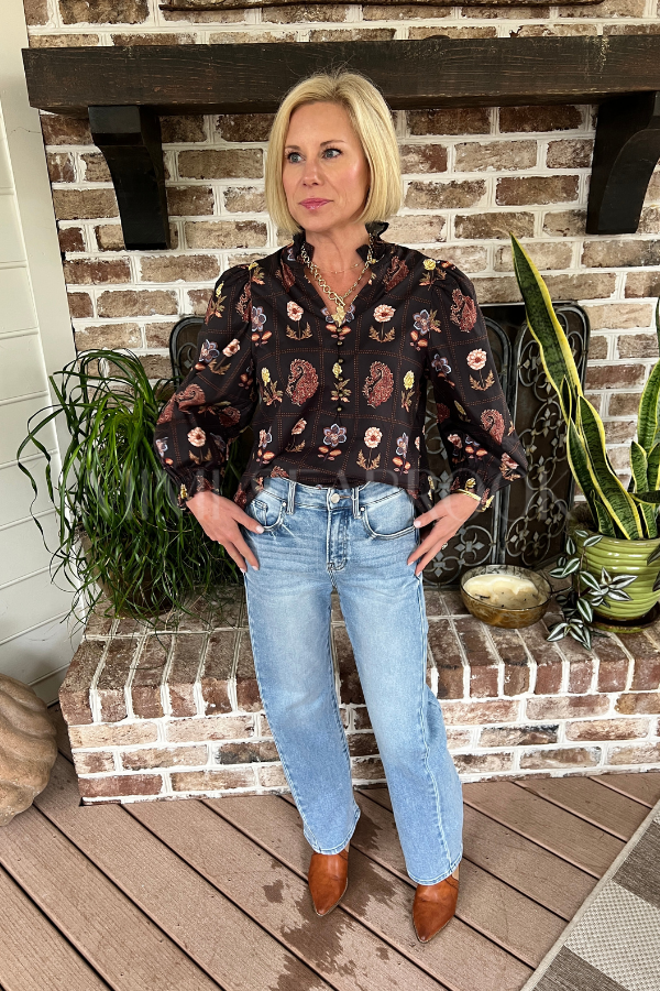 Miley barrel leg jeans, light denim