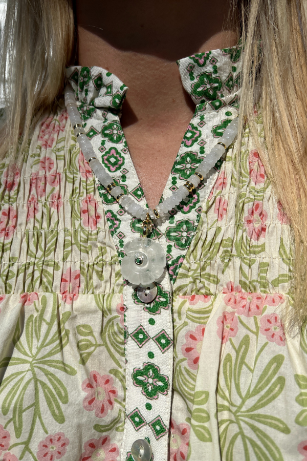 Mille necklace, white