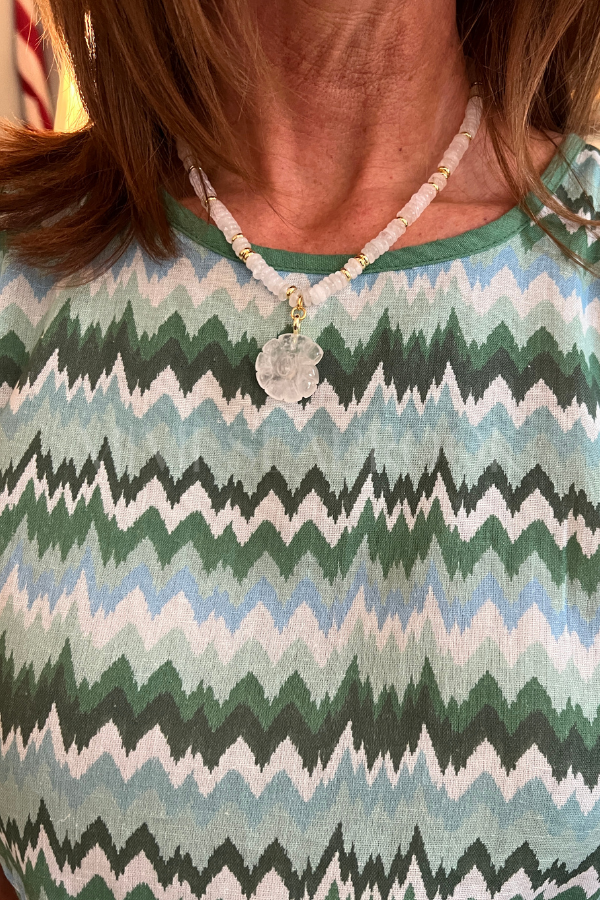 Mille necklace, white