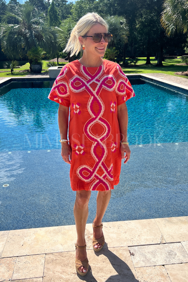 Monica dress, orange