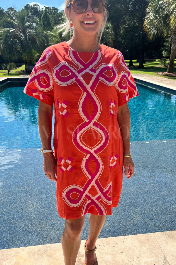 Monica dress, orange