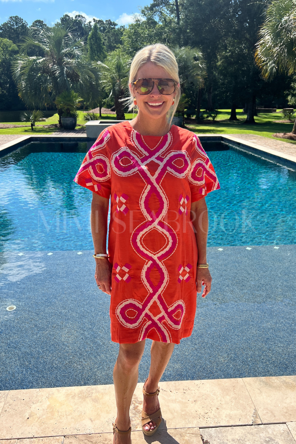 Monica dress, orange
