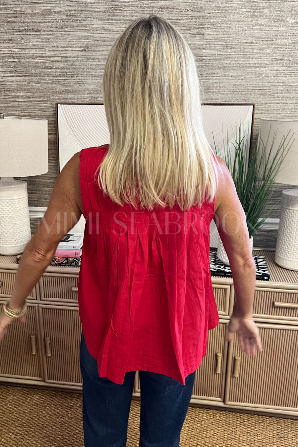Moreno top, red