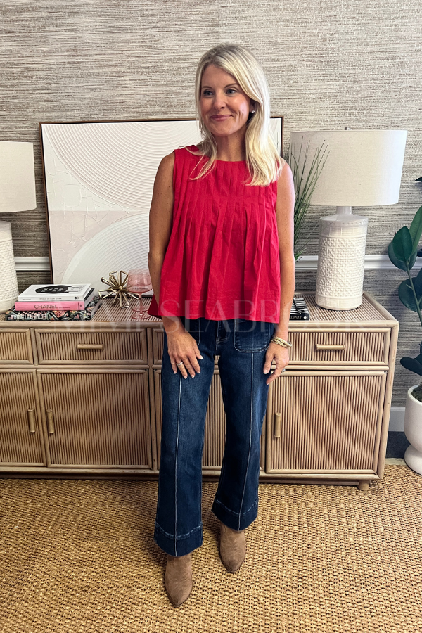 Moreno top, red