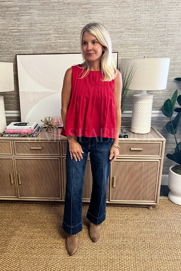 Moreno top, red
