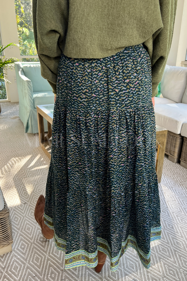 Murphy skirt, teal olive