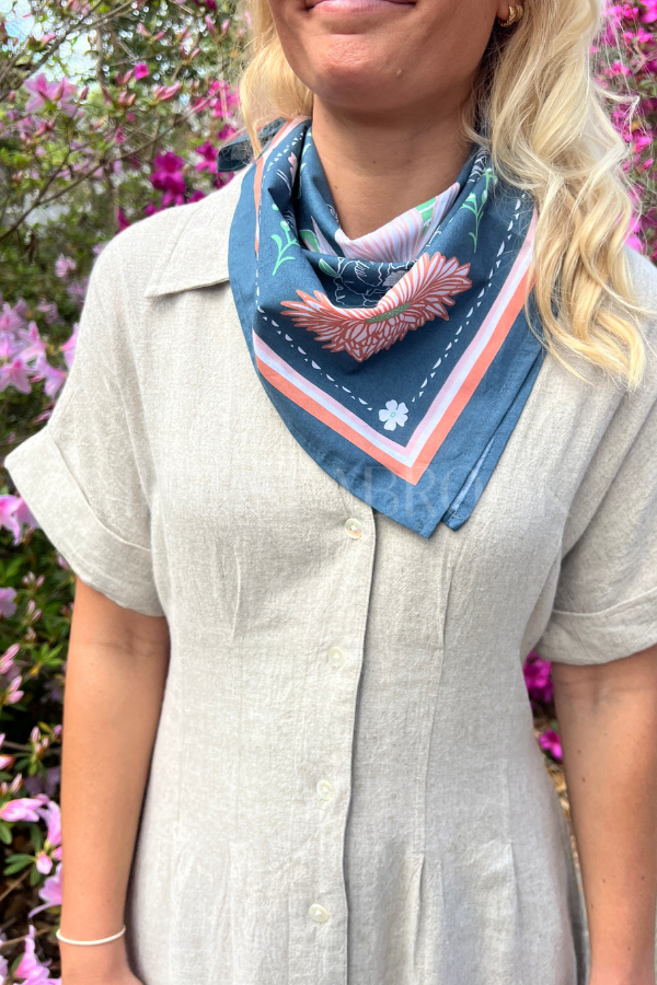 Nalani scarf Calendula Blossom Bandana