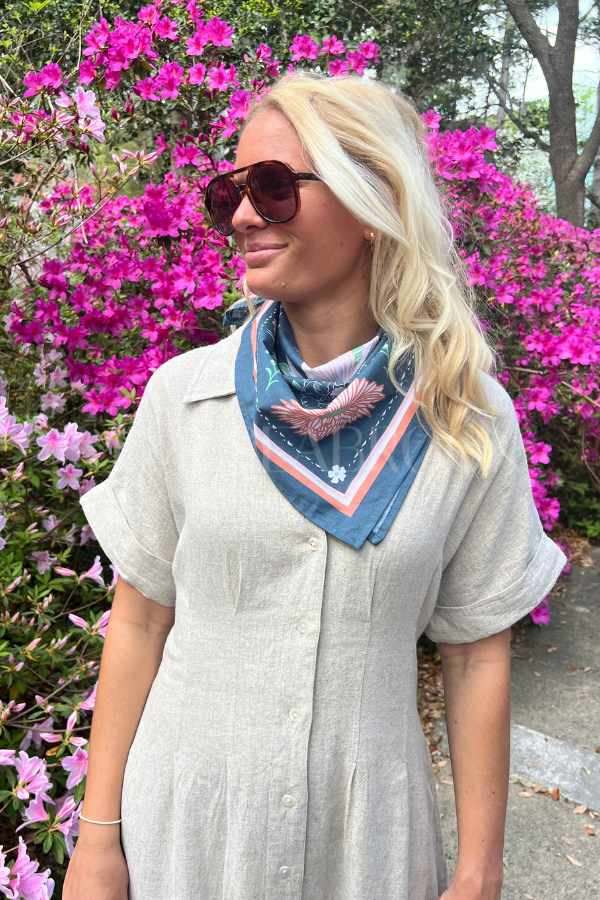 Nalani scarf Calendula Blossom Bandana