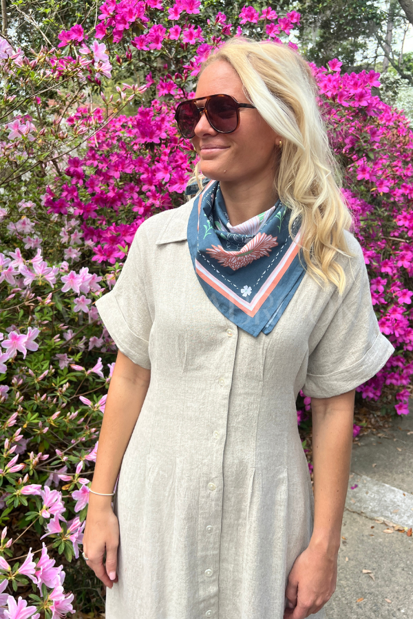 Nalani scarf Calendula Blossom Bandana