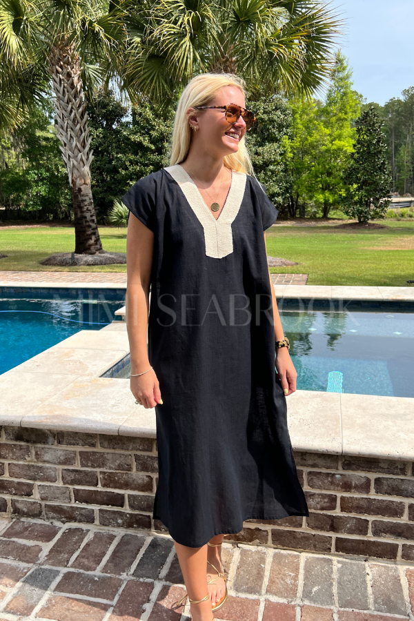 Nalu dress coverup, black