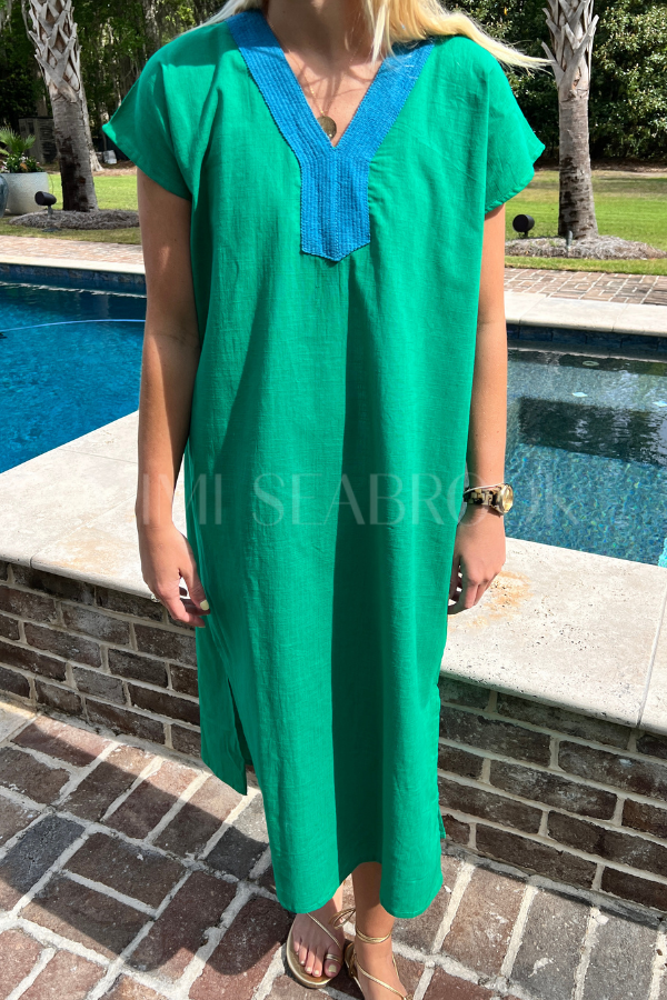 Nalu dress coverup, green