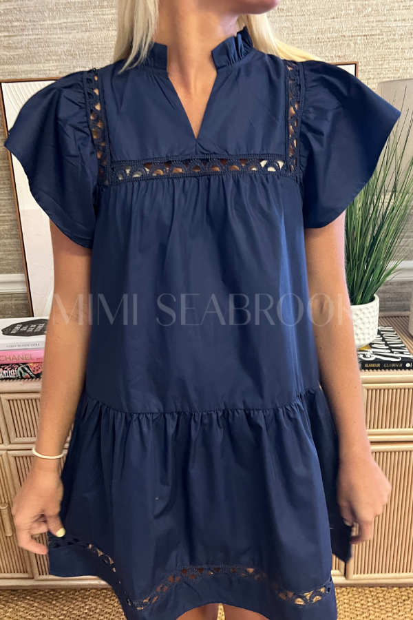 Nell dress, navy