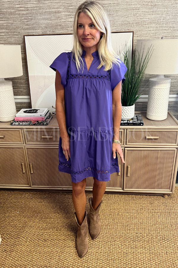 Nell dress, purple
