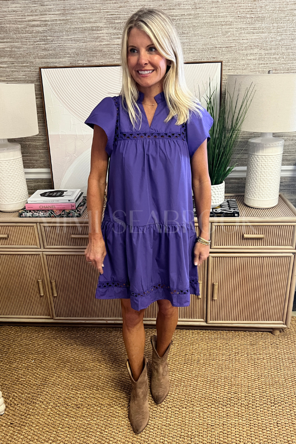 Nell dress, purple