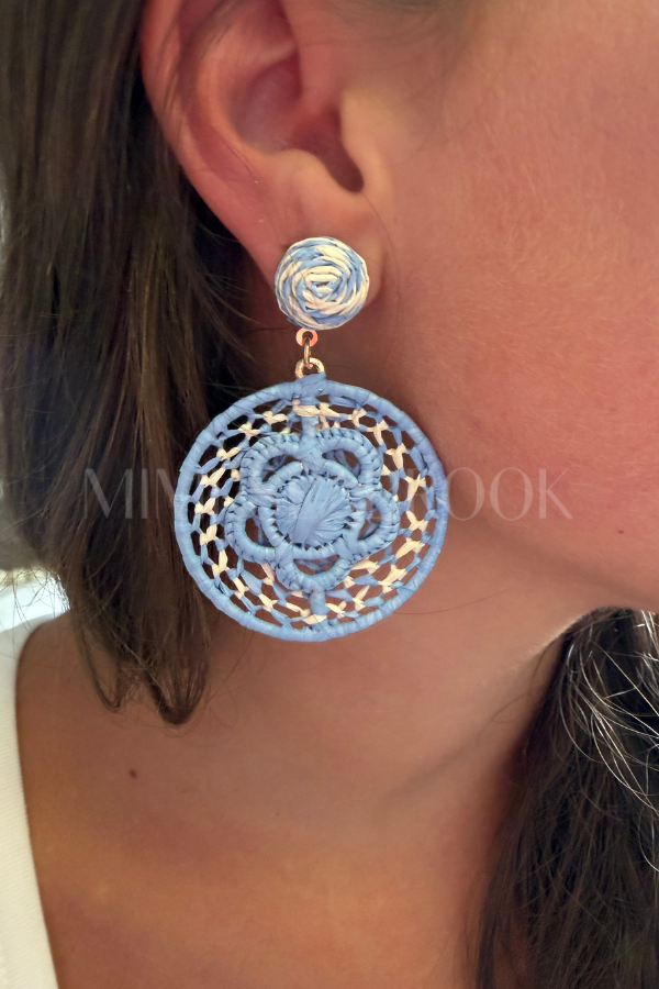 Nerelle earrings, blue