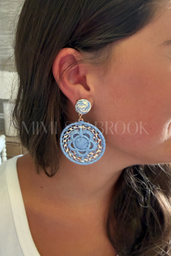 Nerelle earrings, blue