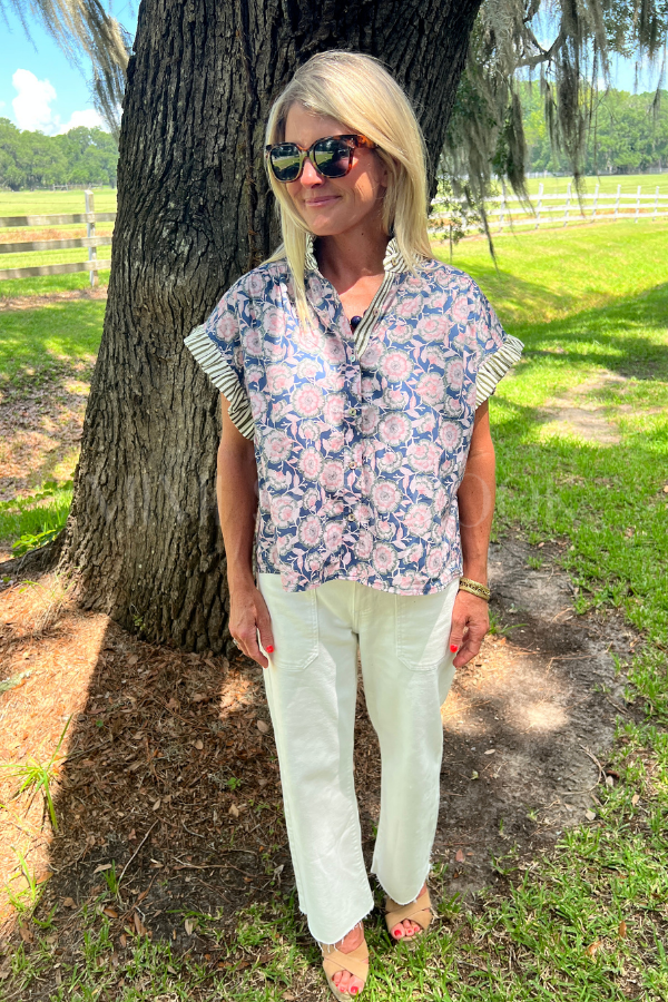 Newell top, navy